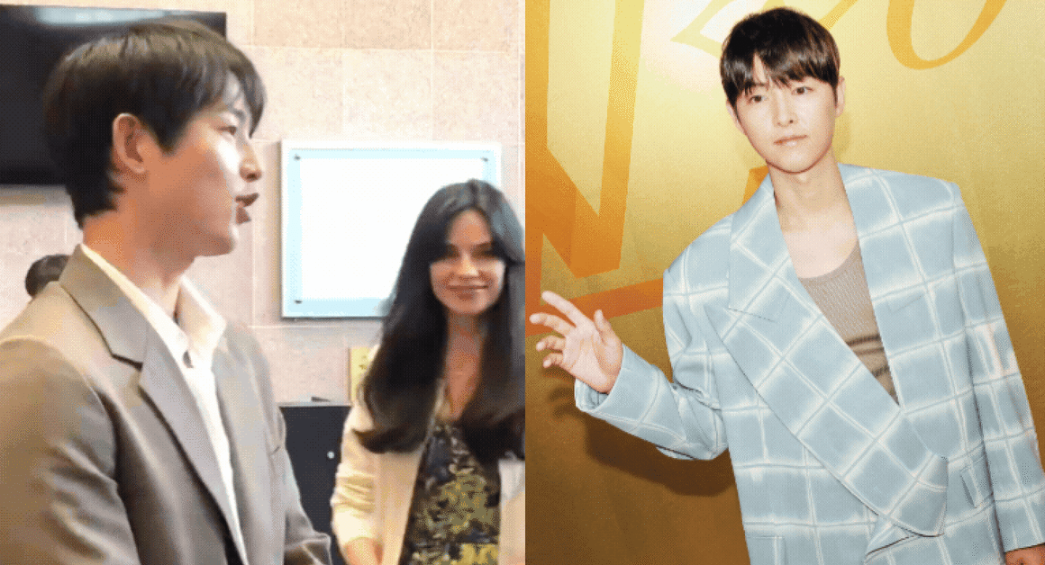 Dù vóc dáng có phần hạn chế, nam tài tử Song Song vẫn khiến người hâm mộ ngưỡng mộ vì sự tự tin bên cạnh vợ cao 1m71