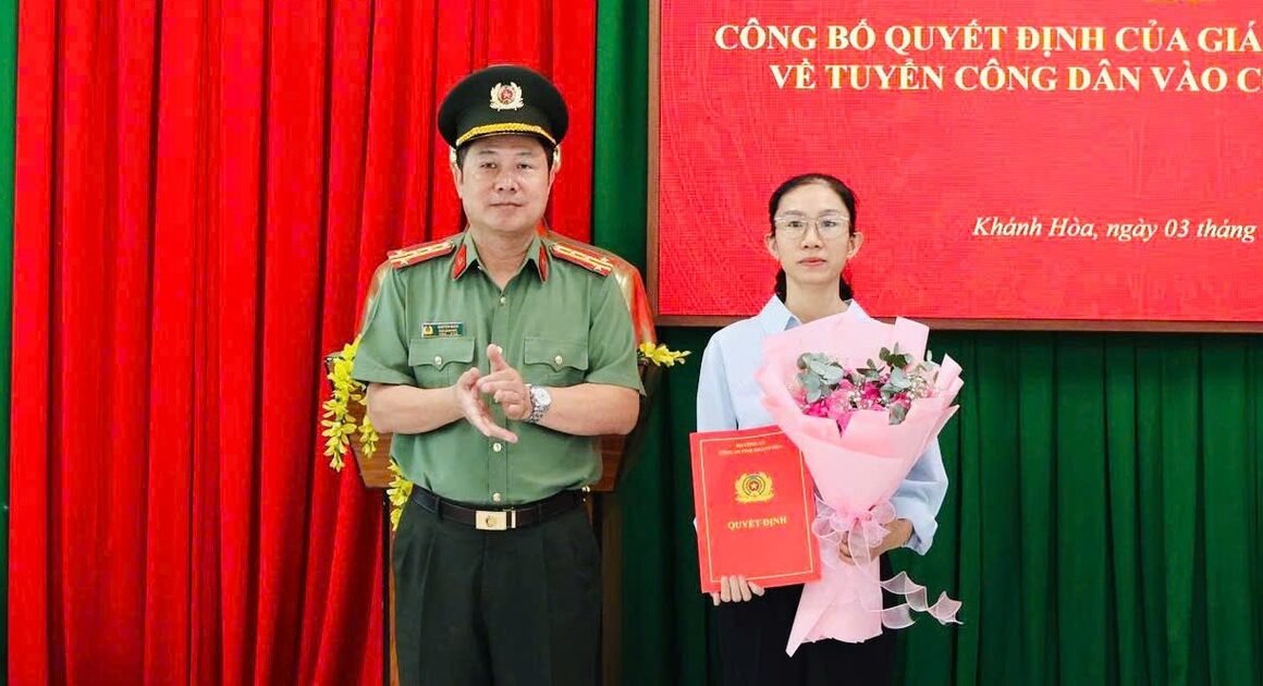 NGHI VỌNG GÂY BẤT NGỜ, VỢ CỦA NGƯỜI HI SINH KHI NGĂN CHẶN KHAI THÁC CÁT TRÁI PHÉP ĐƯỢC TẠM TUYỂN VÀO CÔNG AN!
