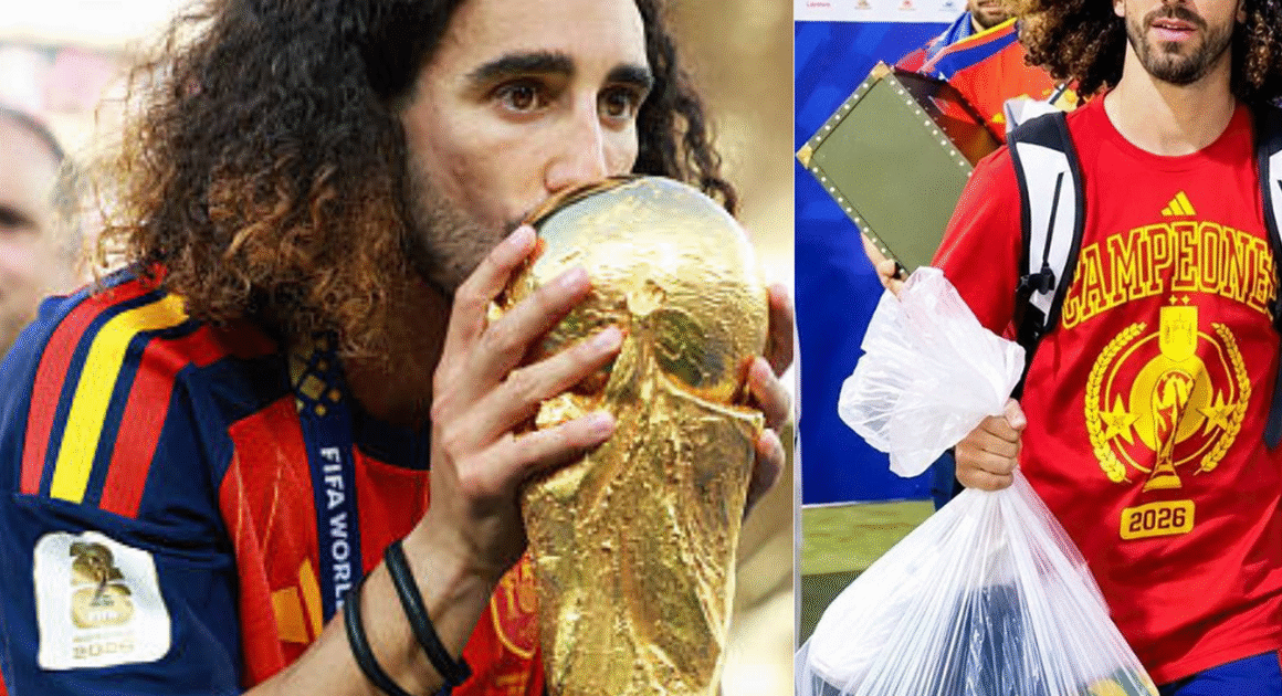 KHÁN GIẢNG NGỢI CÚP TỪ TÚI nilon TRÓI QUA CẢNG CỦA MARC CUCURELLA!